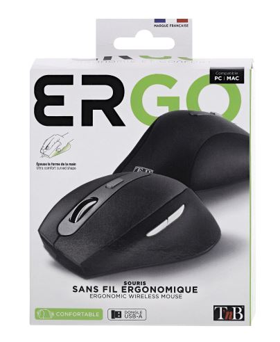 Ratón inalámbrico de sobremesa TNB OFFICE - negro