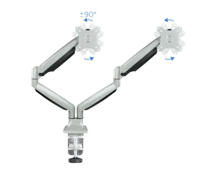 SOPORTE MESA MONITOR 13-32&quot; 2 PANTALLAS MAX 9KG POR BRAZO