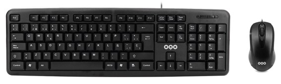 OQO COMBO TECLADO Y RATON CON CABLE USB R.OQO-TR001-U