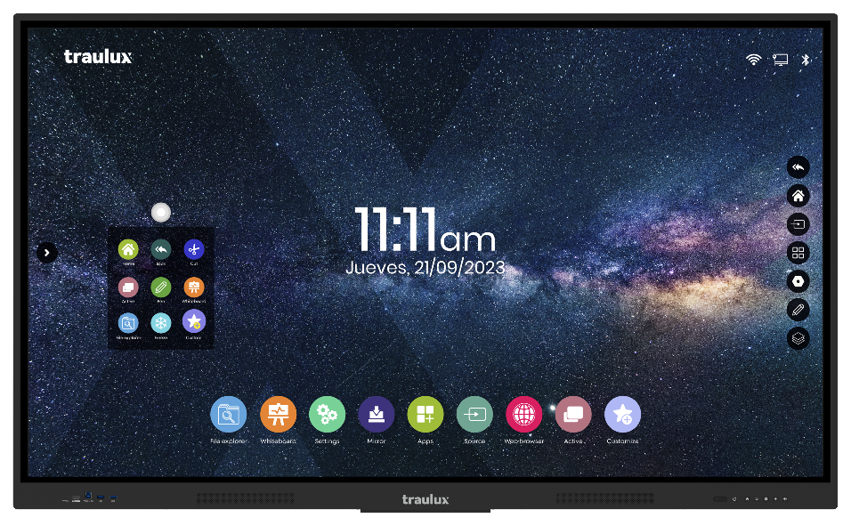 Monitor interactivo TRAULUX 65&quot; PERFORMANCE (5 Years Warranty)