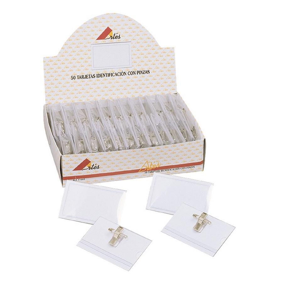 FUNDA RIGIDA DE 56x90mm PORTADISTINTIVOS CON IMPERDIBLE ARTES Ref. F-601