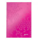 LEITZ Cuaderno Wow 80h A5 Cuadricula 5MM tapa dura Fucsia 46281023-