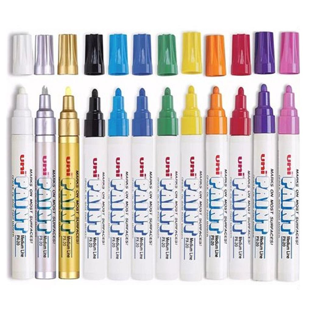 UNI-BALL MARCADOR PERMA. PX-20 TINTA ACEITE PTA CONICA TRAZO 2.2-2.8MM VERDE CLARO 545525000-