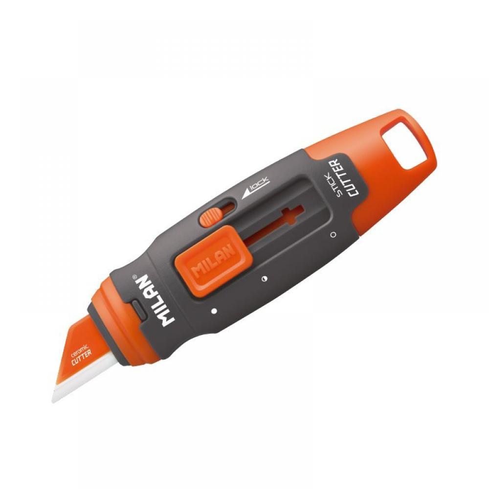 CUTTER CUCHILLA CERÁMICA Y BLOQUEO DE SEGURIDAD MILAN STICK R.BWM10348