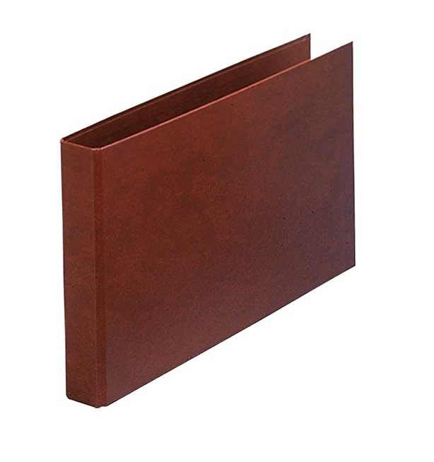 CARPETA CARTON CUERO FOLIO APAISADO 2 ANILLAS 25mm Ref. 931478-