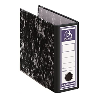 ARCHIVADOR A-Z JASPEADO DOHE LOMO 75mm. SIN RADO CUARTO APAISADO Ref. 09119
