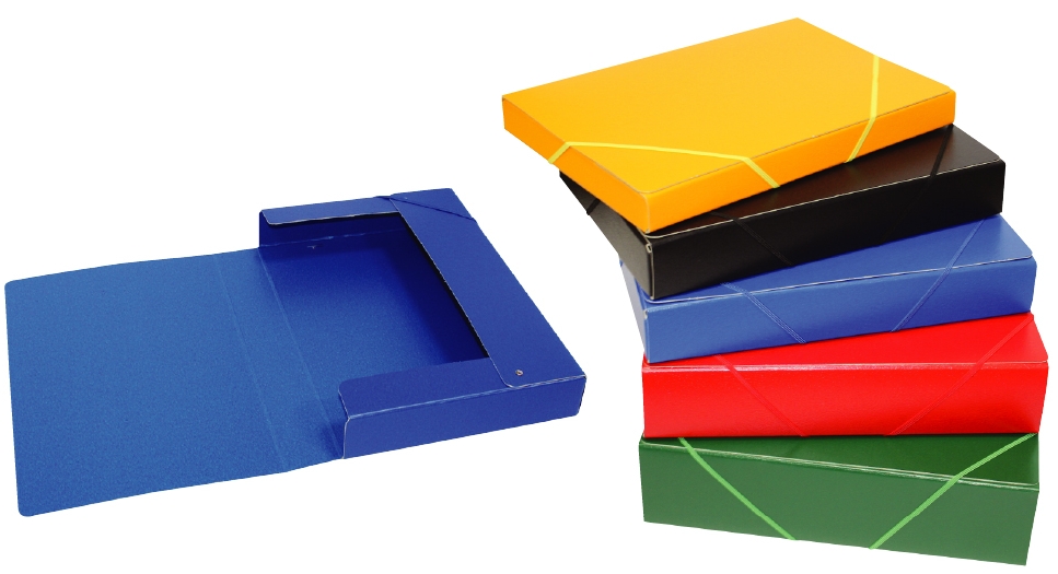 CARPETA PROYECTOS CARTÓN GOFRADO 34x23,5x12cm LOMO 12 CM AZUL  Ref. 2212AZ