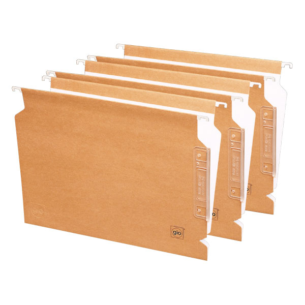 Caja de 25 CARPETAS COLGANTES BICOLOR A4 VISOR LATERAL Gio Ref. 400021926