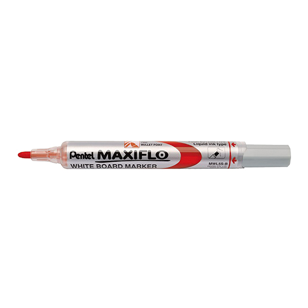 ROTULADOR PIZARRA ROJO PENTEL MAXIFLO Ref. MWL5S