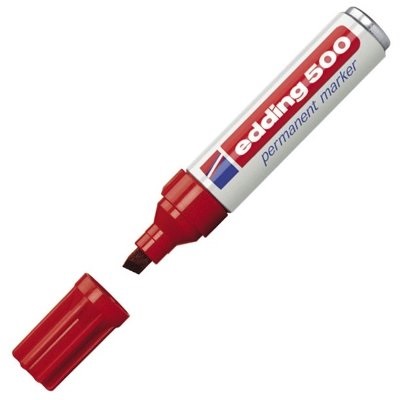 ROTULADOR PERMANENTE 2-7mm EDDING 500-02 ROJO