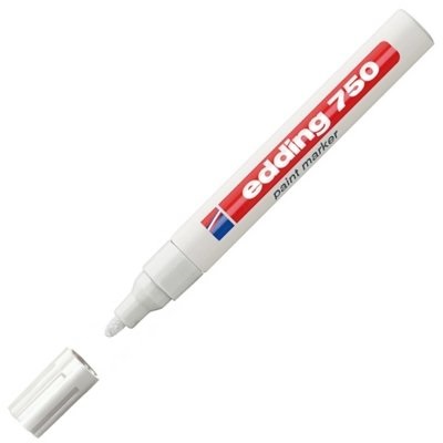 ROTULADOR PERMANENTE 2-4mm EDDING 750-49 BLANCO