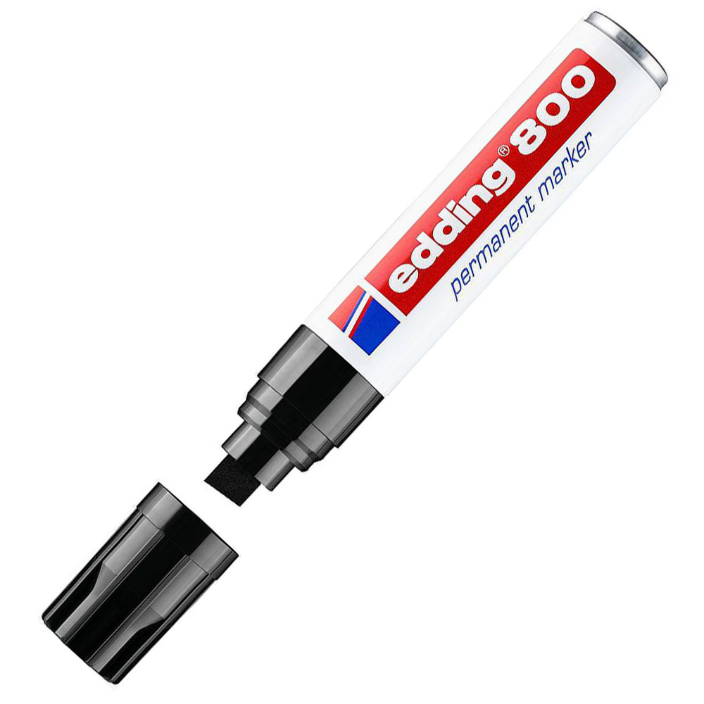 ROTULADOR PERMANTENTE 4-12mm EDDING 800-01 NEGRO