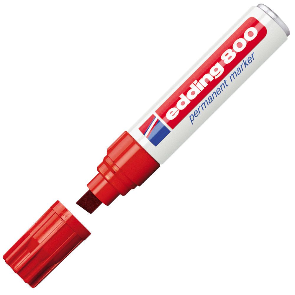ROTULADOR PERMANTENTE 4-12mm EDDING 800-02 ROJO