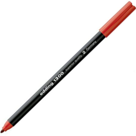 ROTULADOR PUNTA FIBRA 2mm EDDING 1300-02 ROJO