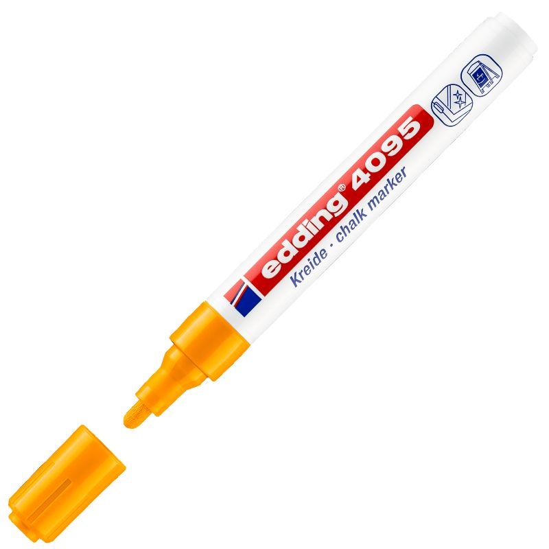 ROTULADOR PIZARRA TIZA LIQUIDA 2-3mm EDDING 4095-066 NARANJA NEON