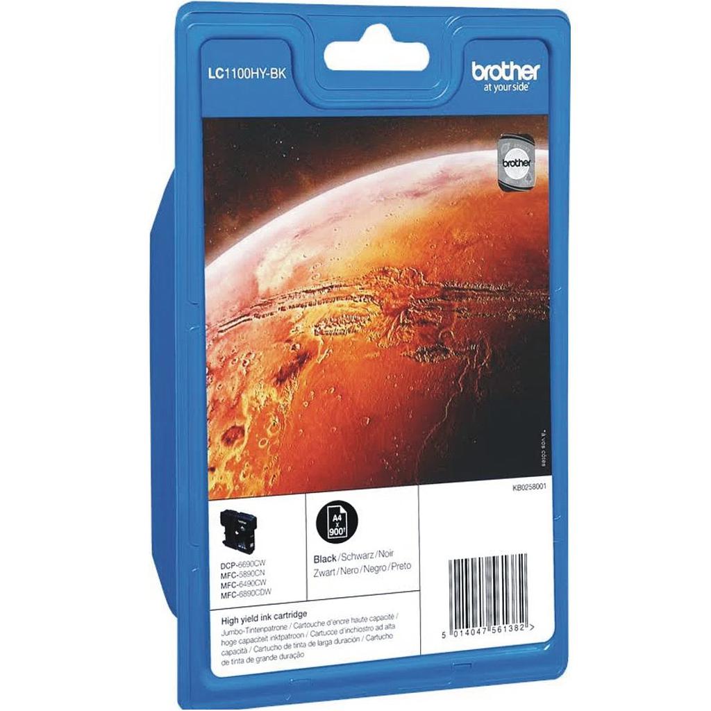 CARTUCHO NEGRO BROTHER LC1100HYBK