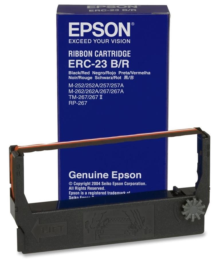 CINTA NEGRA-ROJA EPSON ERC-38BR Ref. S015376