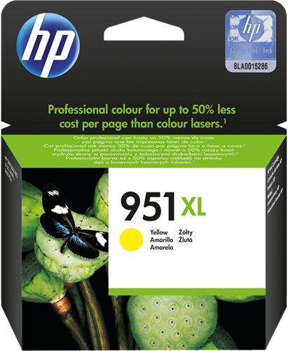 HP CN048AE CARTUCHO AMARILLO Nº 951XL 