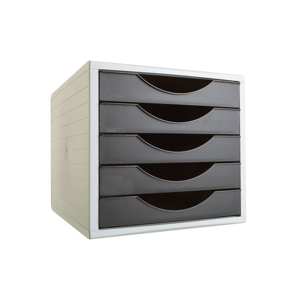 MODULO 5 CAJONES ARCHIVOTEC NEGRO OPACO Ref. 4005 NE