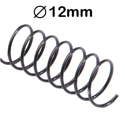 ESPIRAL ALAMBRE PASO 64 5:1 NEGRO 12mm