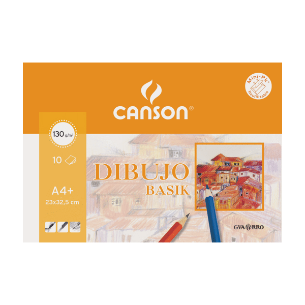 PACK 10 LAMINAS DIBUJO 130gr A3 SIN RECUADRO CANSON Ref. 2000403159