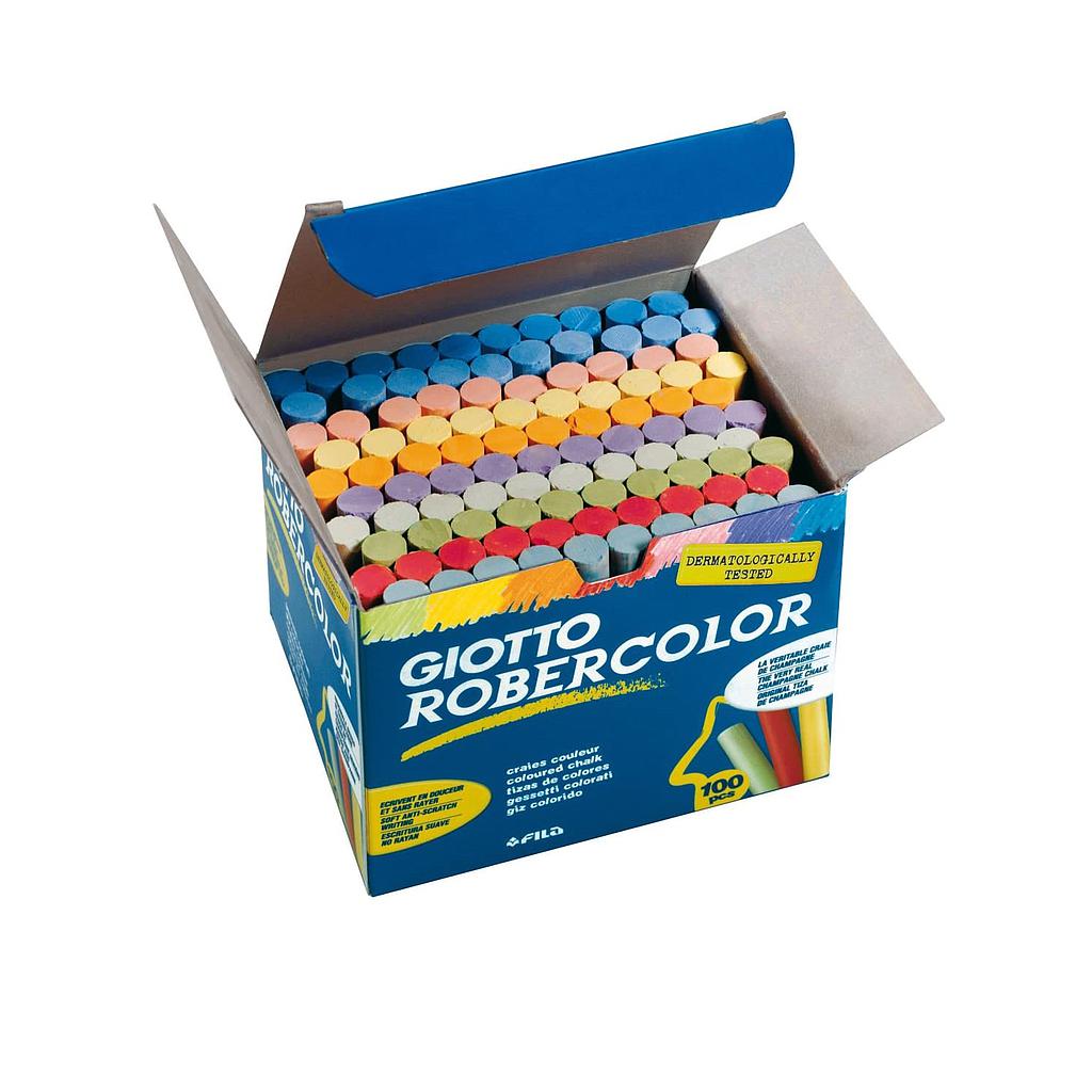 CAJA DE 100 TIZAS COLOR ROBERCOLOR Ref. 539000
