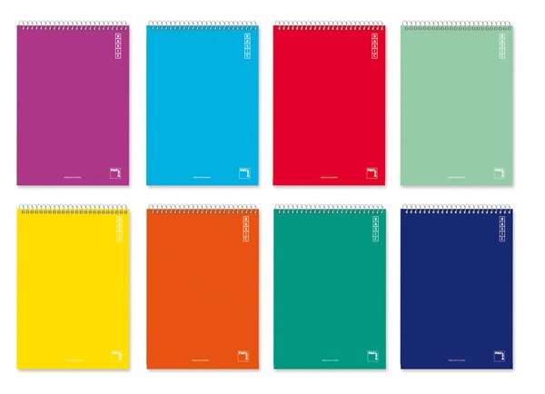 BLOC ESPIRAL TAPA CARTON 8º OCTAVO APAISADO (155x105m) Nº3 CUADRICULA 4x4 Ref. 783/6783..