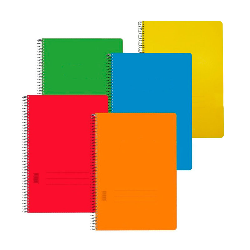 BLOC ESPIRAL FOLIO NATURAL TAPA NORMAL 80 HOJAS 60grs HORIZONTAL  Ref. 96 / 86..