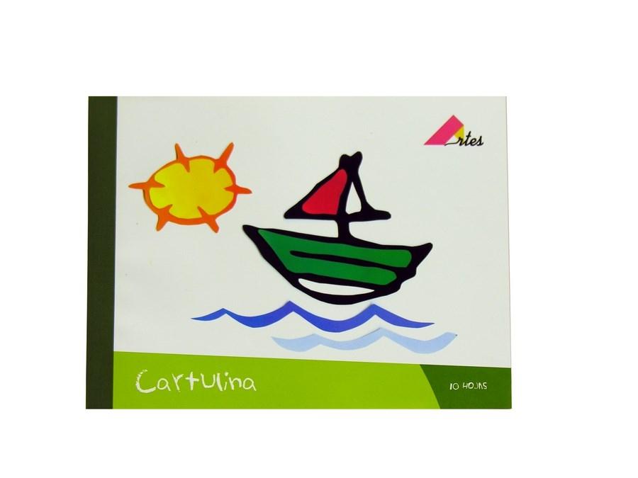 BLOC 10 CARTULINAS 24x32cm COLORES SURTIDOS ARTES Ref.963