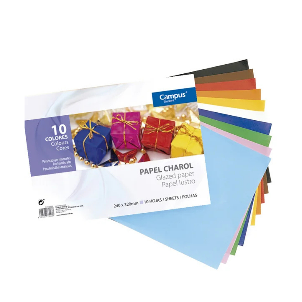 BLOC 10 HOJAS PAPEL CHAROL FOLIO Ref. 313634 - 630096