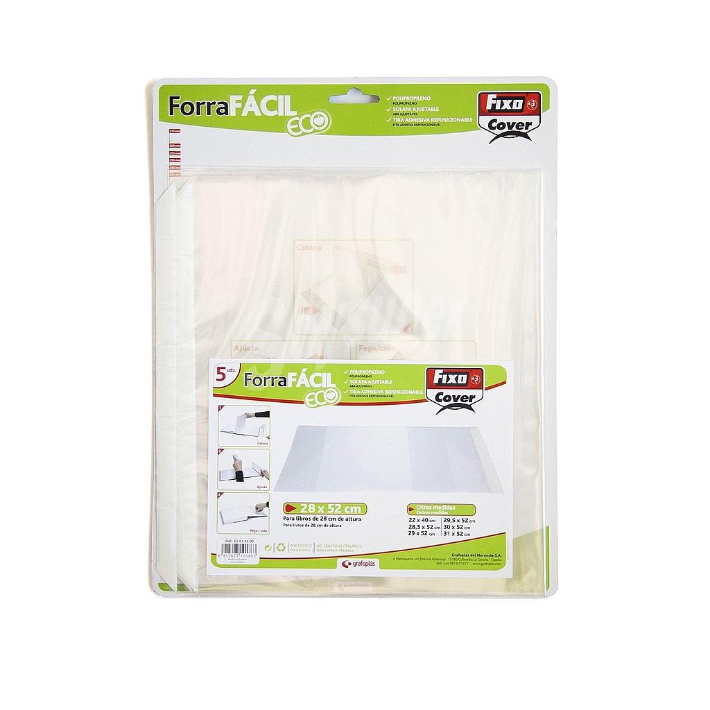 FUNDA FORRALIBROS POLIPROPILENO CON ADHESIVO FIXO KIDS Nº28 Ref. 01004100