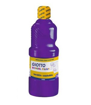BOTELLA 500ml TEMPERA LIQUIDA GIOTTO ESCOLAR VIOLETA Ref. 535319