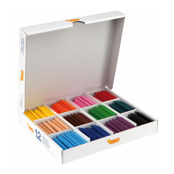 CAJA 300 CERAS BLANDAS COLORES SURTIDOS JOVICOLOR TRIWAX Ref. 979