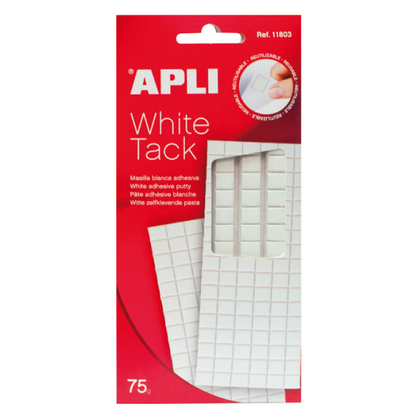 SOBRE MASILLA ADHESIVA DE 75GR BLANCA CUARTEADA APLI Ref. 11803