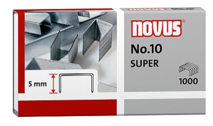 CAJA DE 1000 GRAPAS GALVANIZADAS Nº10 NOVUS Ref. 040-0003