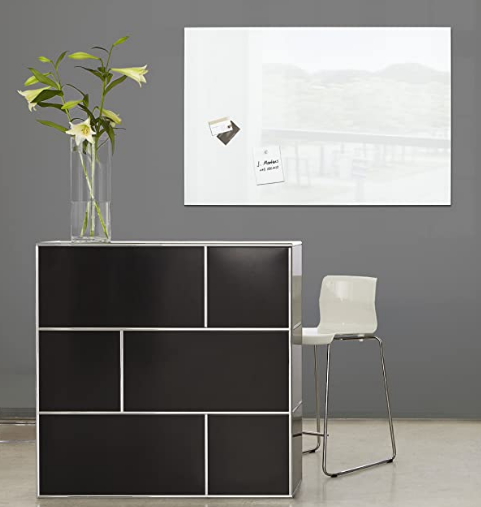 PIZARRA CRISTAL MAGNETICA 65x100cm BLANCO SIGEL R.GL141-