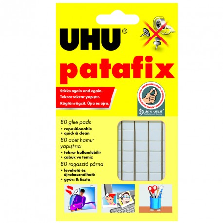 SOBRE MASILLA ADHESIVA BLANCA UHU PATAFIX ORIGINAL (80piez) Ref. 39125/38021