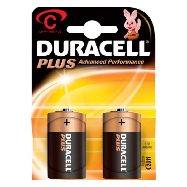 PACK 2 PILAS DURACELL PLUS POWER LR14 C Ref. 940280
