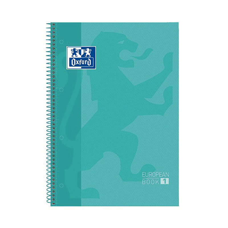 BLOC EUROPEANBOOK 1 TAPA EXTRADURA A4+ CUADRIC. 5X5 80h COLOR  VERDE HIELO R.400040983