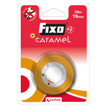 ROLLO CINTA ADHESIVA 33X19 FIXO CARAMEL Ref. 75003300
