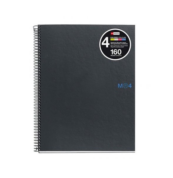BLOC NOTE BOOK-4 160 HOJAS A5 CUADRICULA 5X5 MIQUELRIUS Ref. MR2120