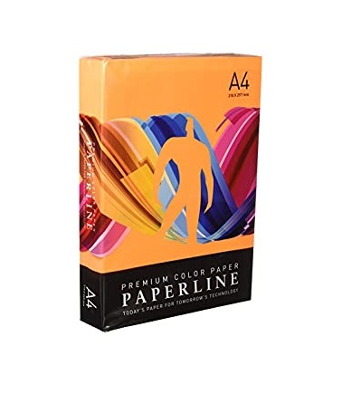 PACK 500 HOJAS PAPEL A4 80g PAPERLINE NARANJA IT240 Ref. 15650