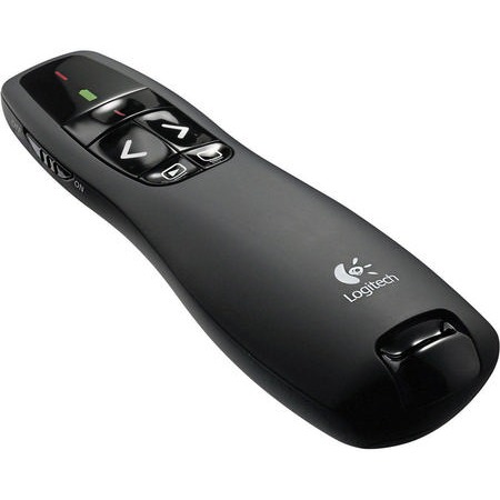 Logitech Wireless Presentador R400 + puntero láser - Puntero control remoto para presentaciones 910-001356