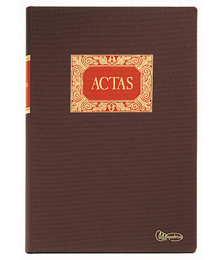 LIBRO ACTAS 100 HOJAS FOLIO NATURAL MIQUELRIUS Ref. MR4013