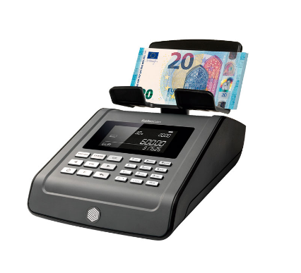 Balanza contadora de dinero avanzada para monedas y billetes con puerto USB para conectar al PC y otras opciones de conteo SAFESCAN 6185  R.131-0534