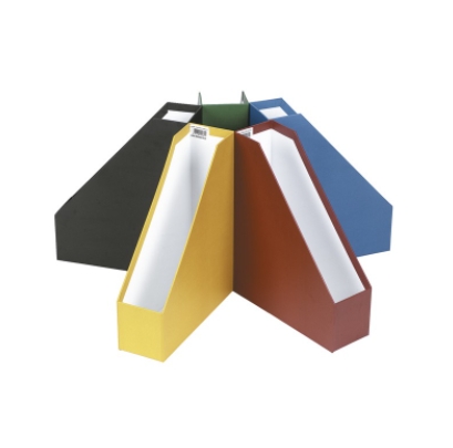 Revistero Ancor negro A4 cartón forrado 8 (a) x 30 (h) x 25 (p) cm Ref. RC8-NE-