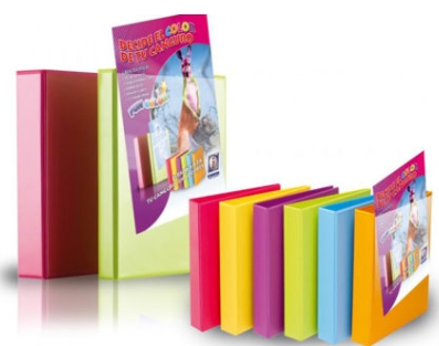 Carpeta Iberplas Fun Color A4 azul PVC 2a25mm 2 anillas 25 mm Ref. 8425FCM214