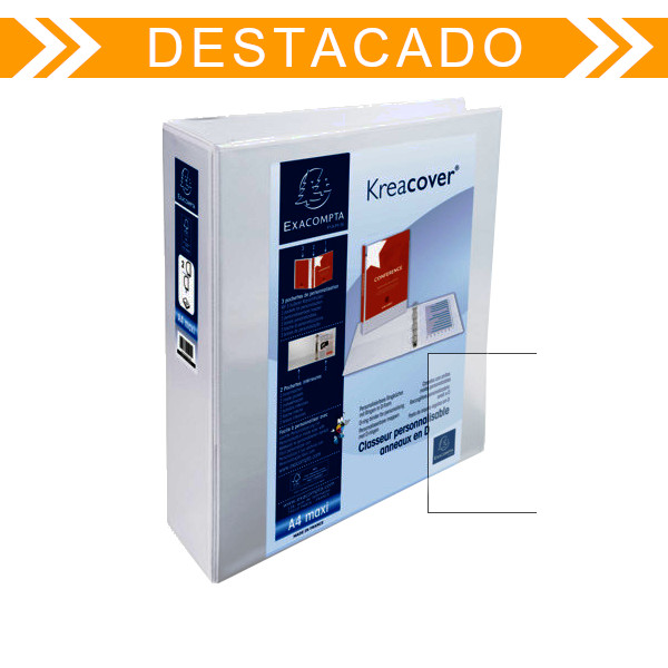 PROMO CARPETA CANGURO TOTAL A4 2A60 2 anillas 60mm EXACOMPTA Ref. 51825E-