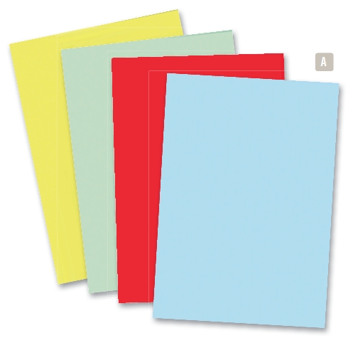 PACK 100 SUBCARPETAS A4 24x32cm 220grs COLOR AZUL Ref. 410006E..