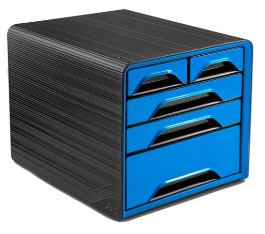 MODULO 5 CAJONES MIXTOS NEGRO AZUL CEP Ref. 1072130351-